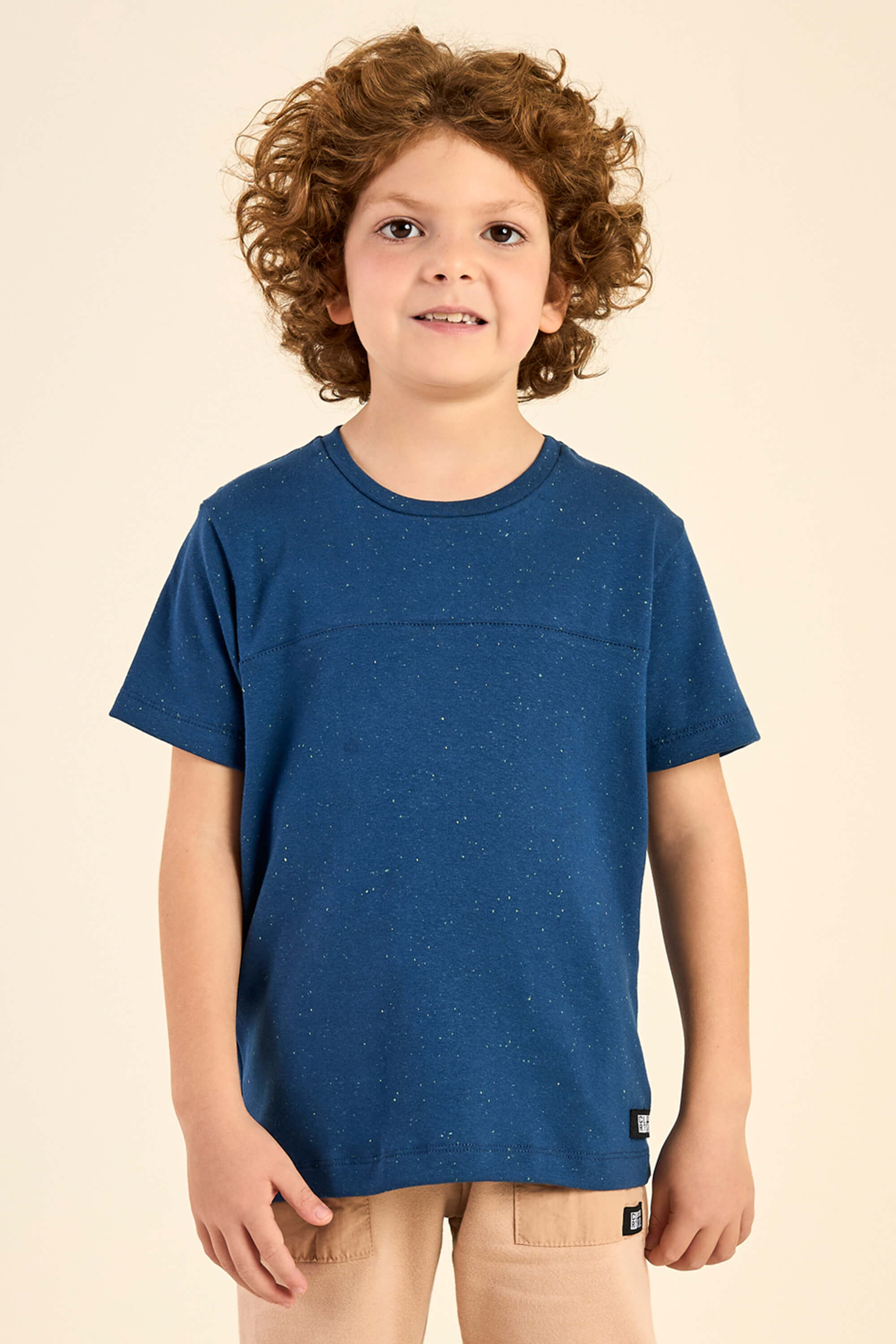 Camiseta Infantil Menino Recortes Colorittá Azul