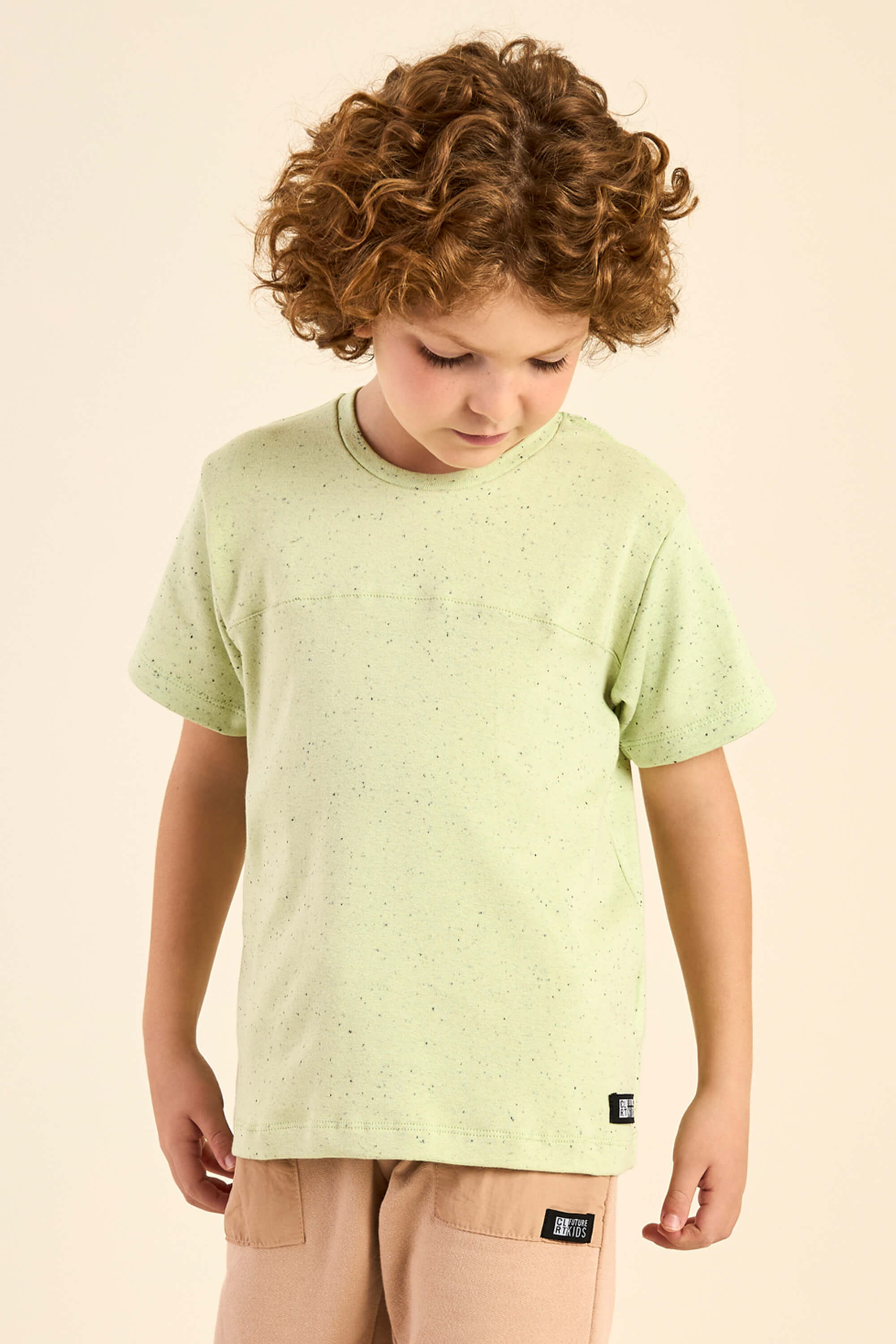 Camiseta Infantil Menino Recortes Colorittá Verde