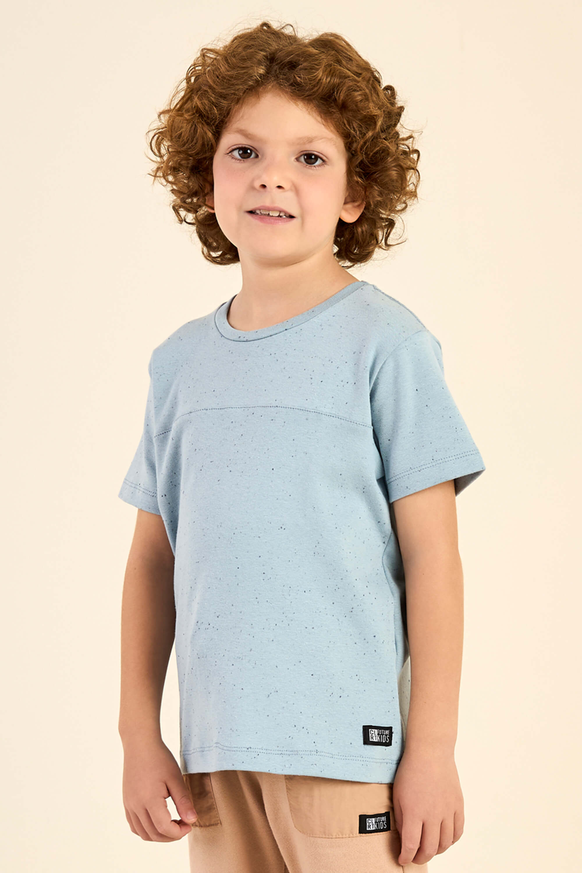 Camiseta Infantil Menino Recortes Colorittá Azul