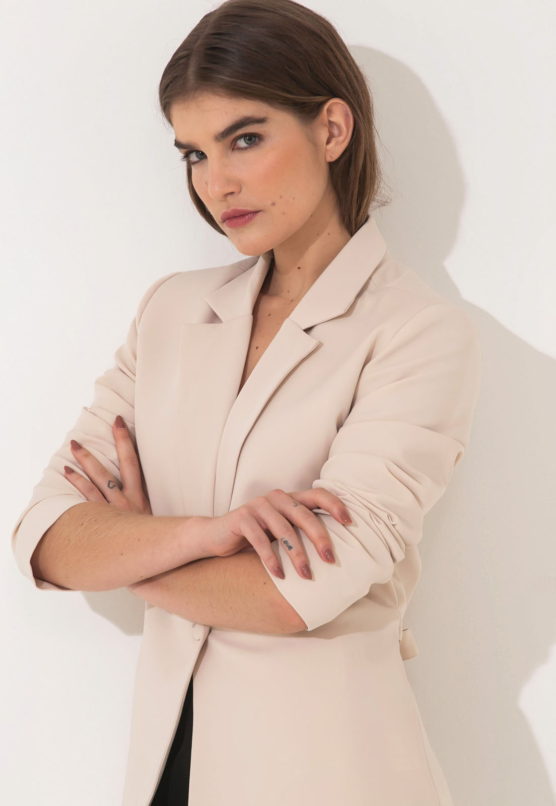 BLAZER ALFAIATARIA TRAYMON COM CINTO