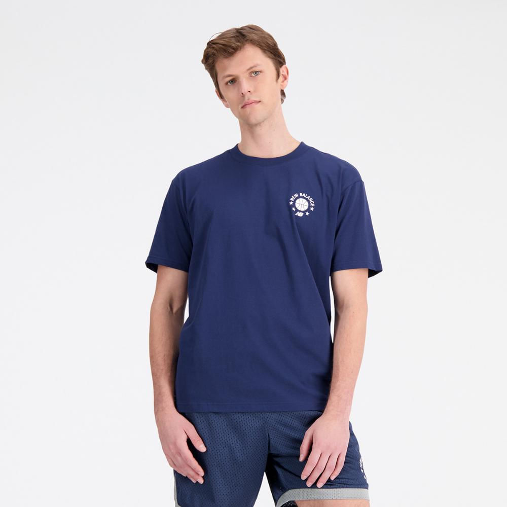 Camiseta New Balance Hoops Masculina MARINHO