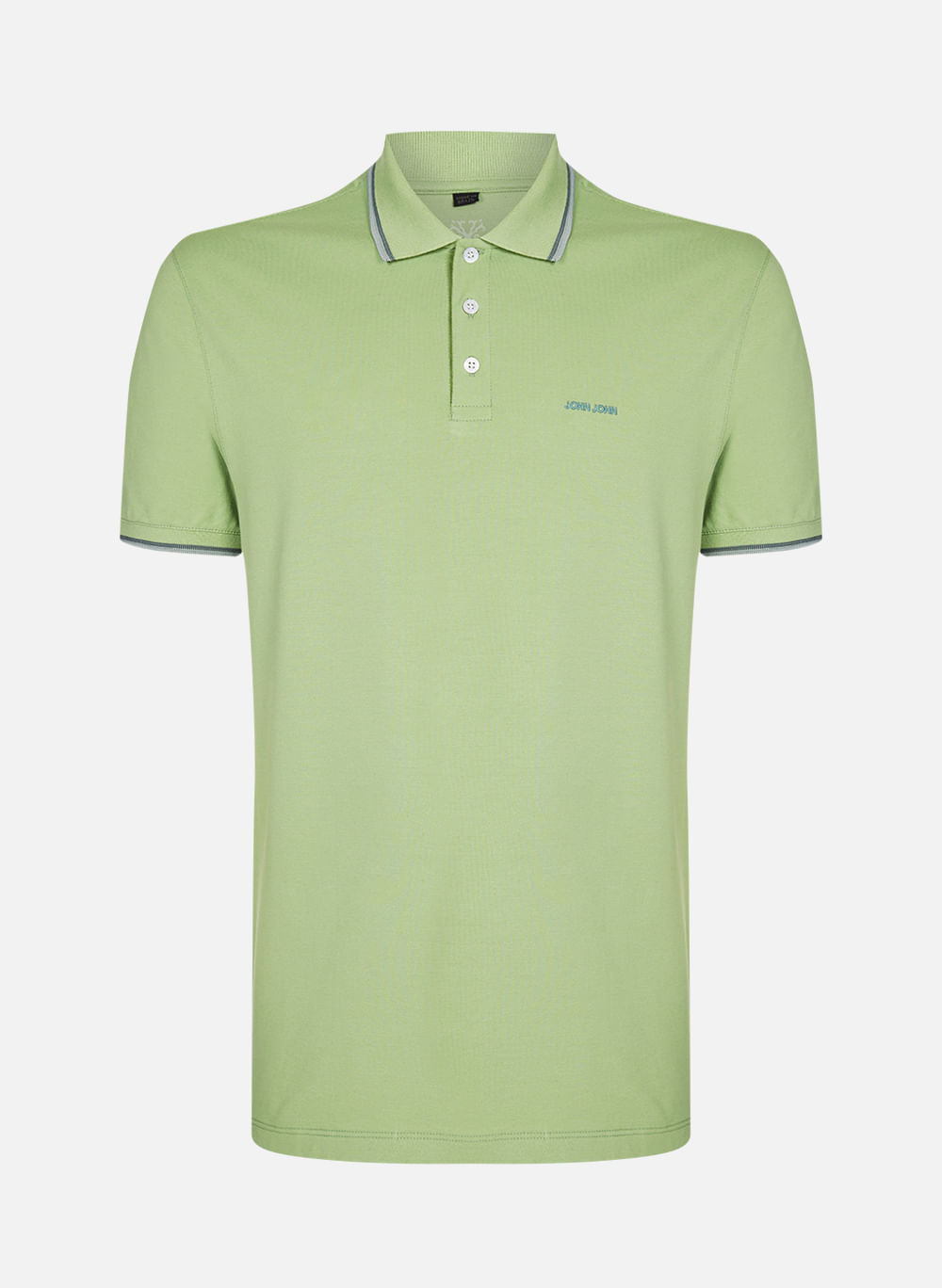 Polo Regular Fit 2 Lines Verde John John Masculina