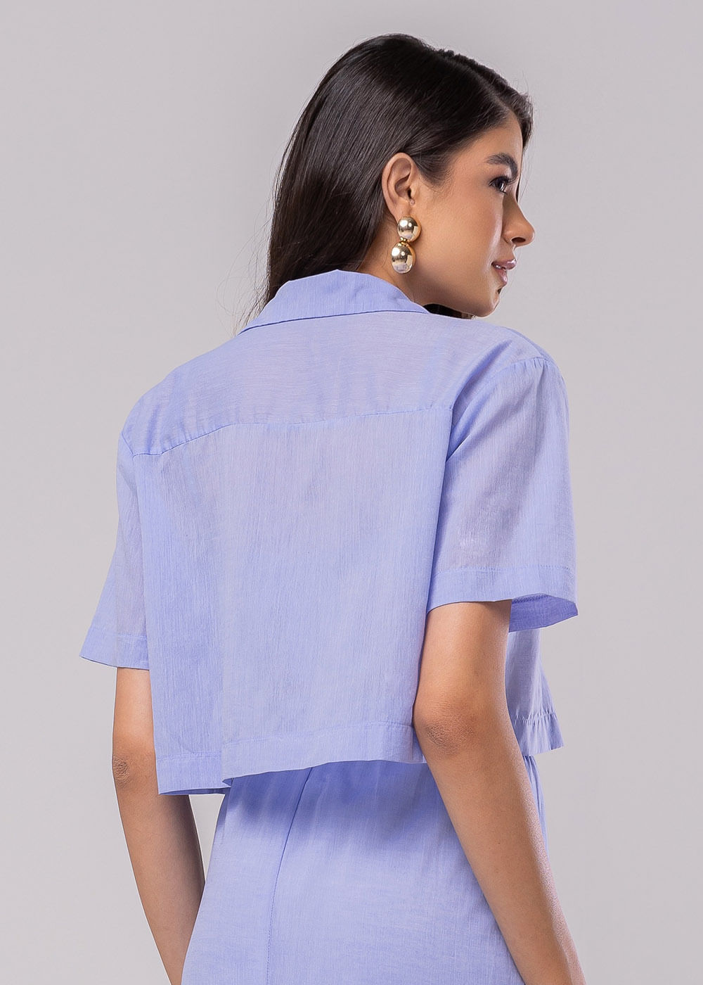 Camisa Cropped Sawary - 279721