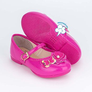 Sapatilha Infantil Bailarina Kidy Flores Borboleta Pink 22 / Pink