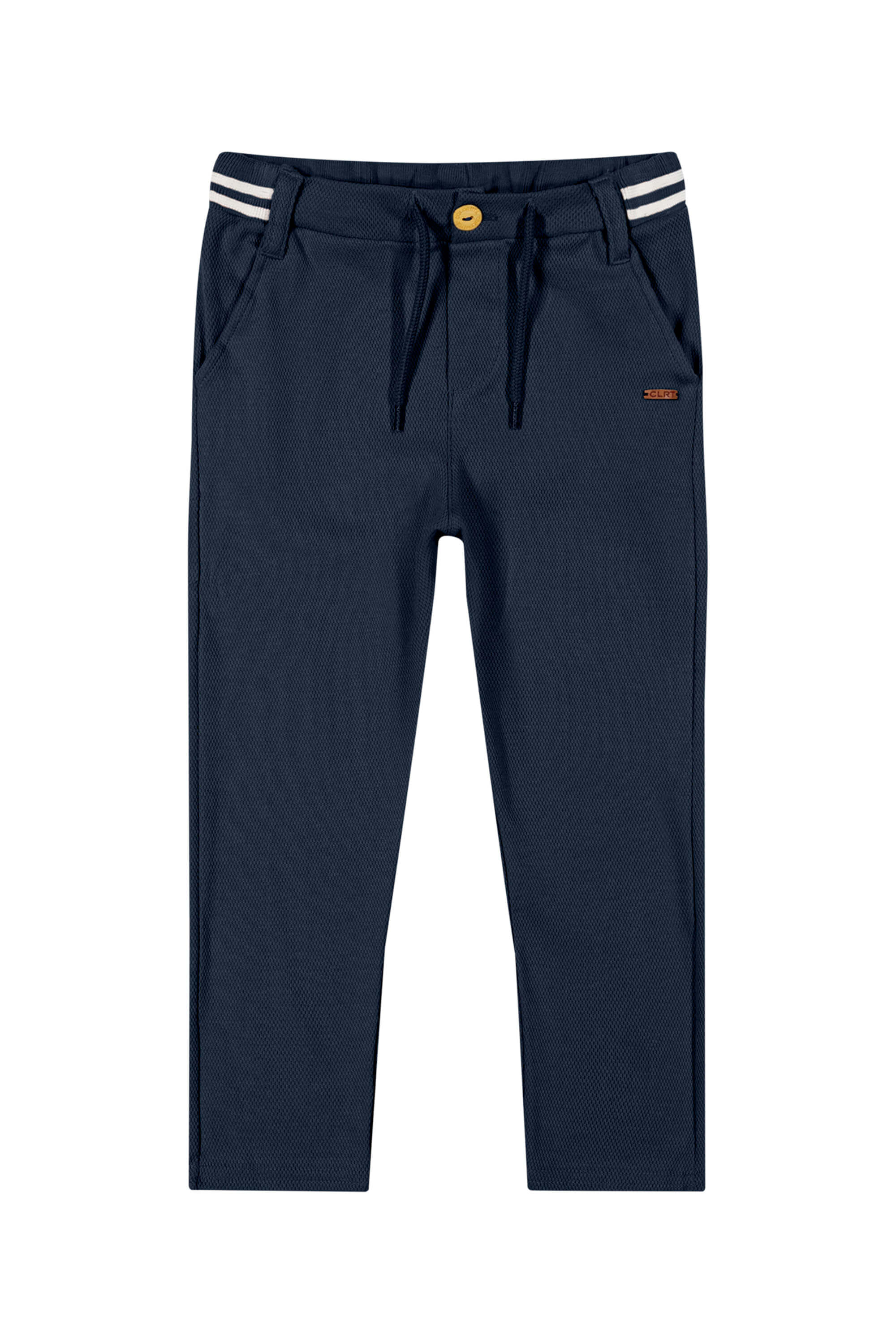 Calça Infantil Menino Texturizada Cós Ajustável Colorittá Azul