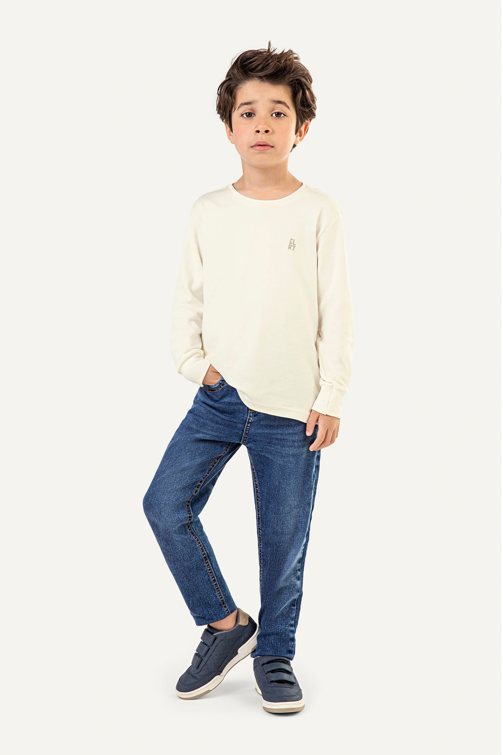 Calça Jeans Infantil Menino Com Bolsos Colorittá Azul