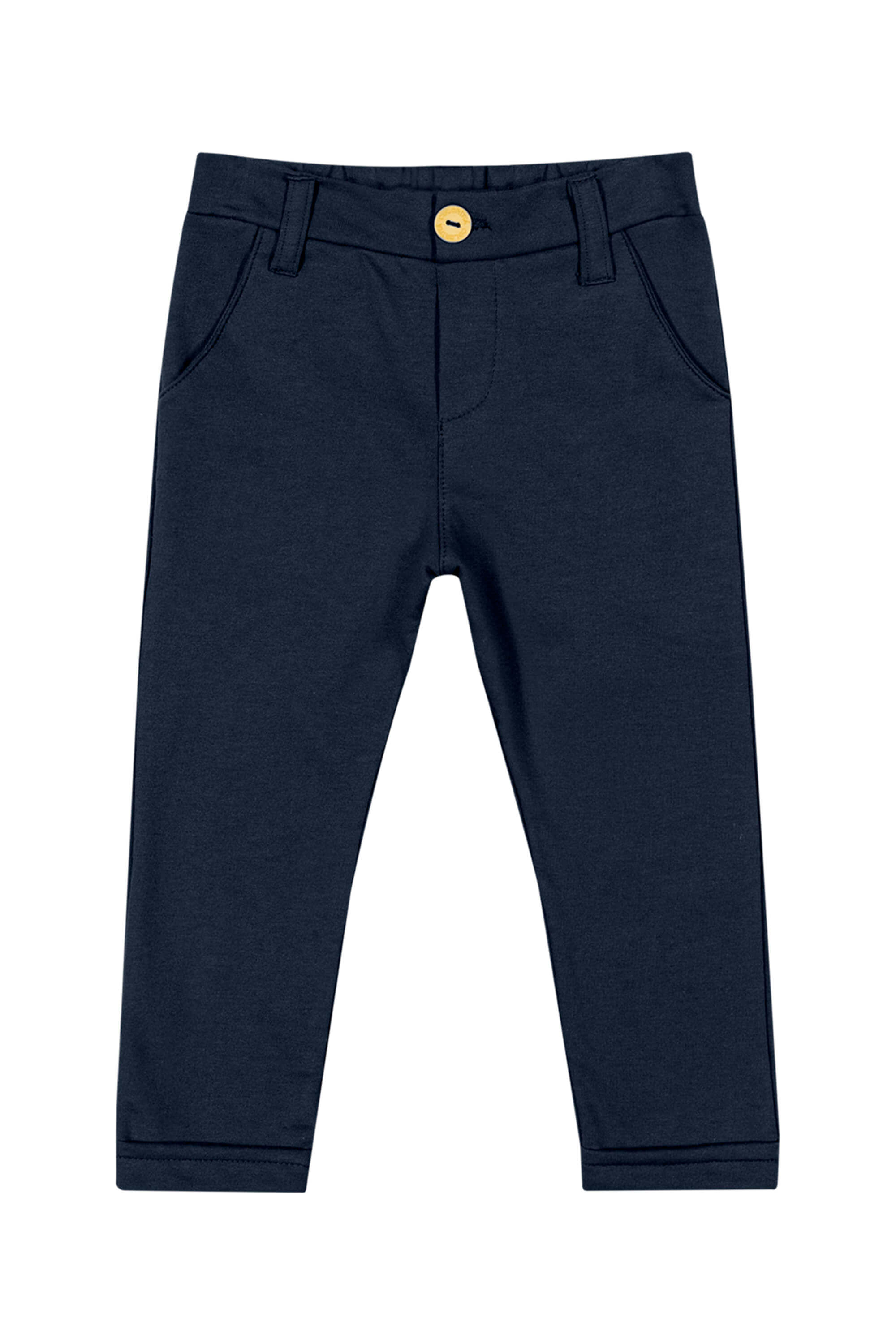 Calça Infantil Menino Moletom Com Bolsos Colorittá Azul