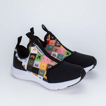 Tênis Infantil Esportivo Kidy Minecraft Blocos Preto 28 / Preto