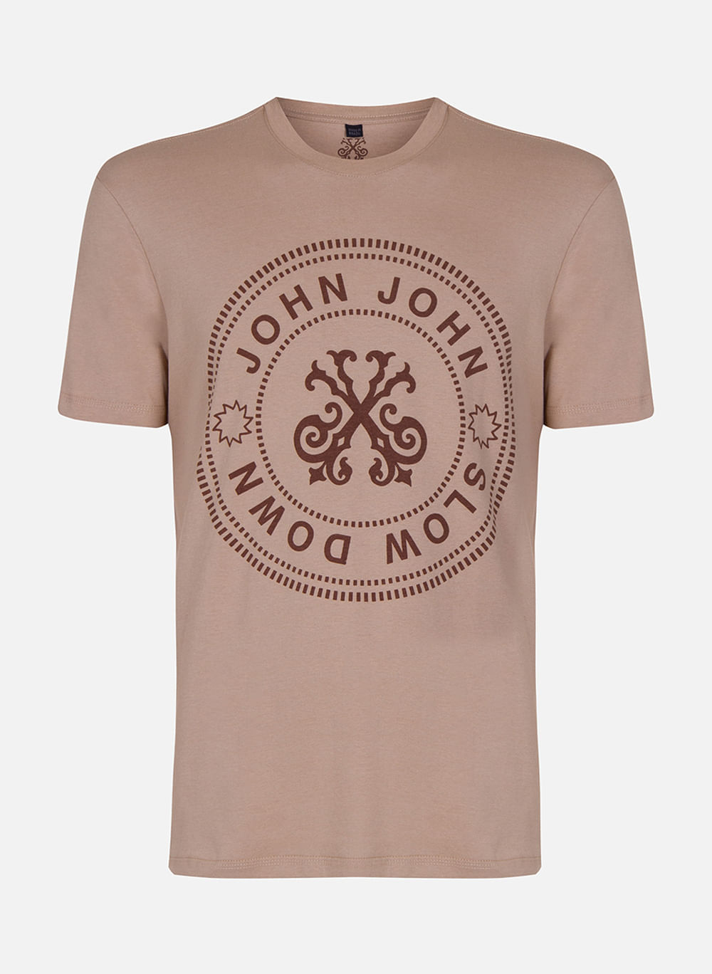 Camiseta Slim Fit Slow Down John John Masculina
