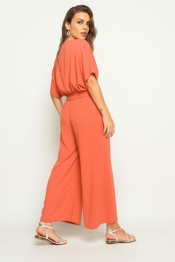 Blusa Morcego Viscolinho Laranja Salvatore Fashion G / Terracota