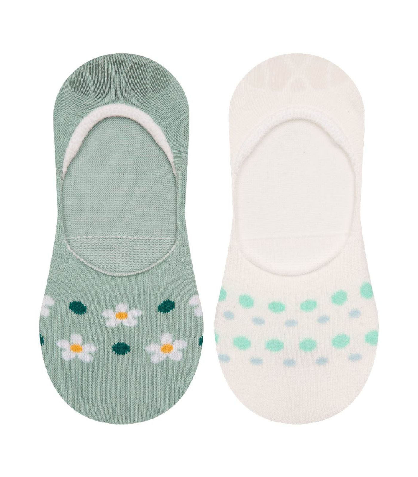 Kit 2 Pares De Meias Invisiveis Cia Da Meia Verde