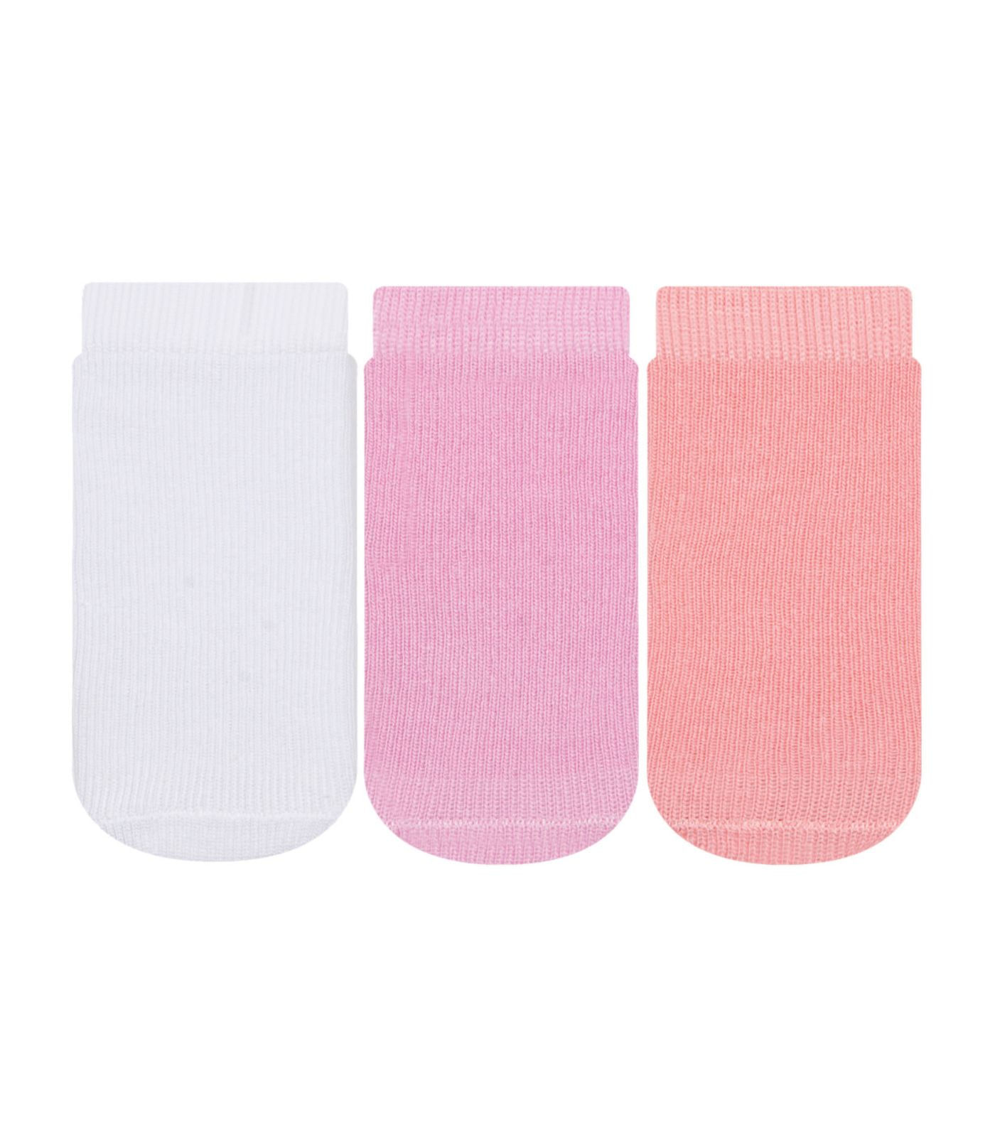 Kit 3 Pares de Meia Soquete Feminina Cia da Meia Branco