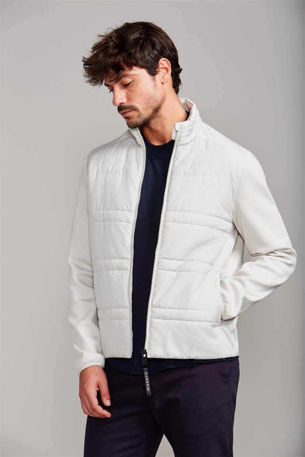 Jaqueta Puffer - Bege Areia
