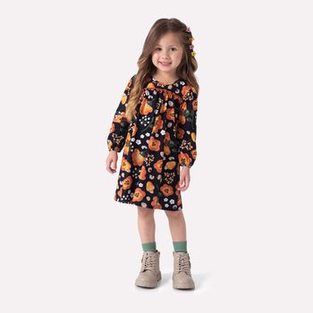 Vestido Infantil Menina em Algodão Nanai 1 / Off White