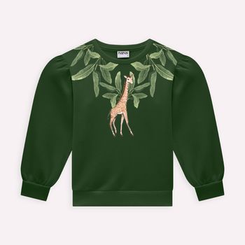 Conjunto Infantil Menina Estampa Nanai 6 / Verde