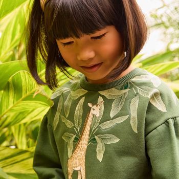 Conjunto Infantil Menina Estampa Nanai 6 / Verde