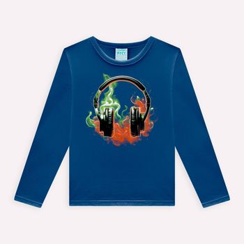 Pijama Infantil Menino Brilha no Escuro Kyly 1 / Azul