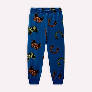 Pijama Infantil Menino Brilha no Escuro Kyly 1 / Azul