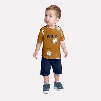 Conjunto Infantil Menino Castores Kyly 1 / Marrom