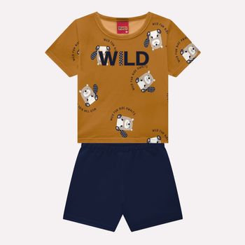 Conjunto Infantil Menino Castores Kyly 1 / Marrom