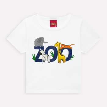 Conjunto Infantil Menino Animais Kyly 1 / Branco