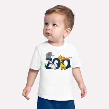 Conjunto Infantil Menino Animais Kyly 1 / Branco