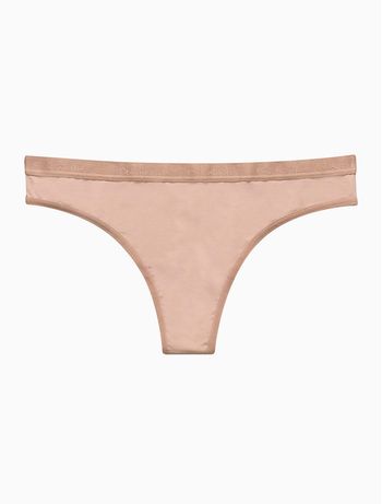 Calcinha Fio Dental Microfibra Soft Touch Calvin Klein Underwear - Skin Médio S / Nude