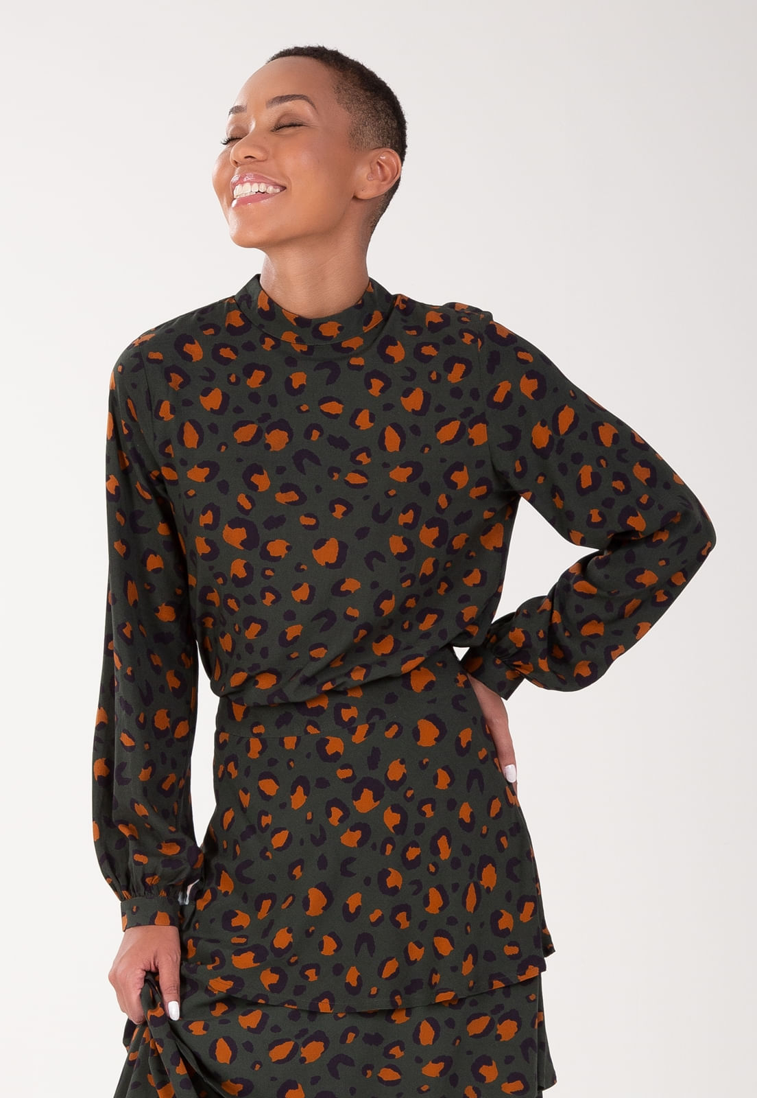 BLUSA TRAYMON VISCOSE ESTAMPADA