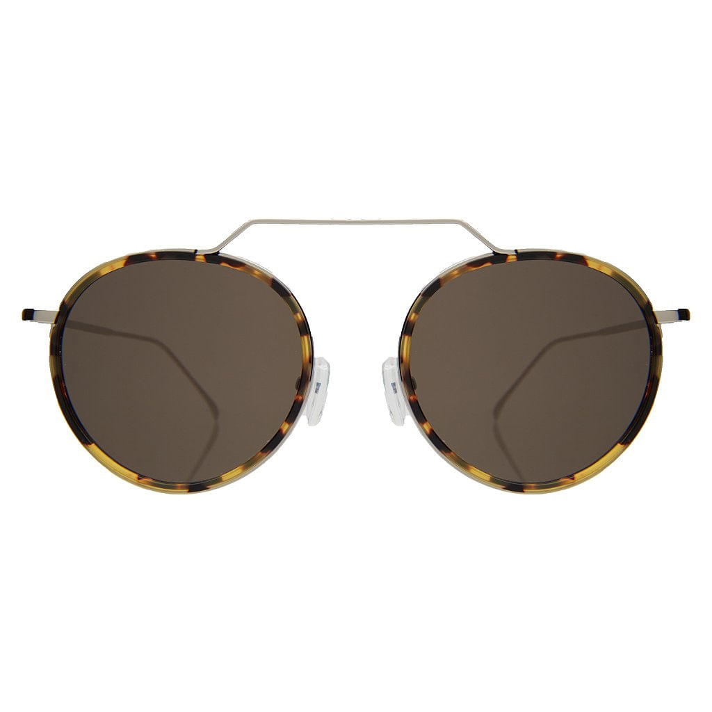 Illesteva Wynwood Ace Tortoise / Silver / Grey Flat