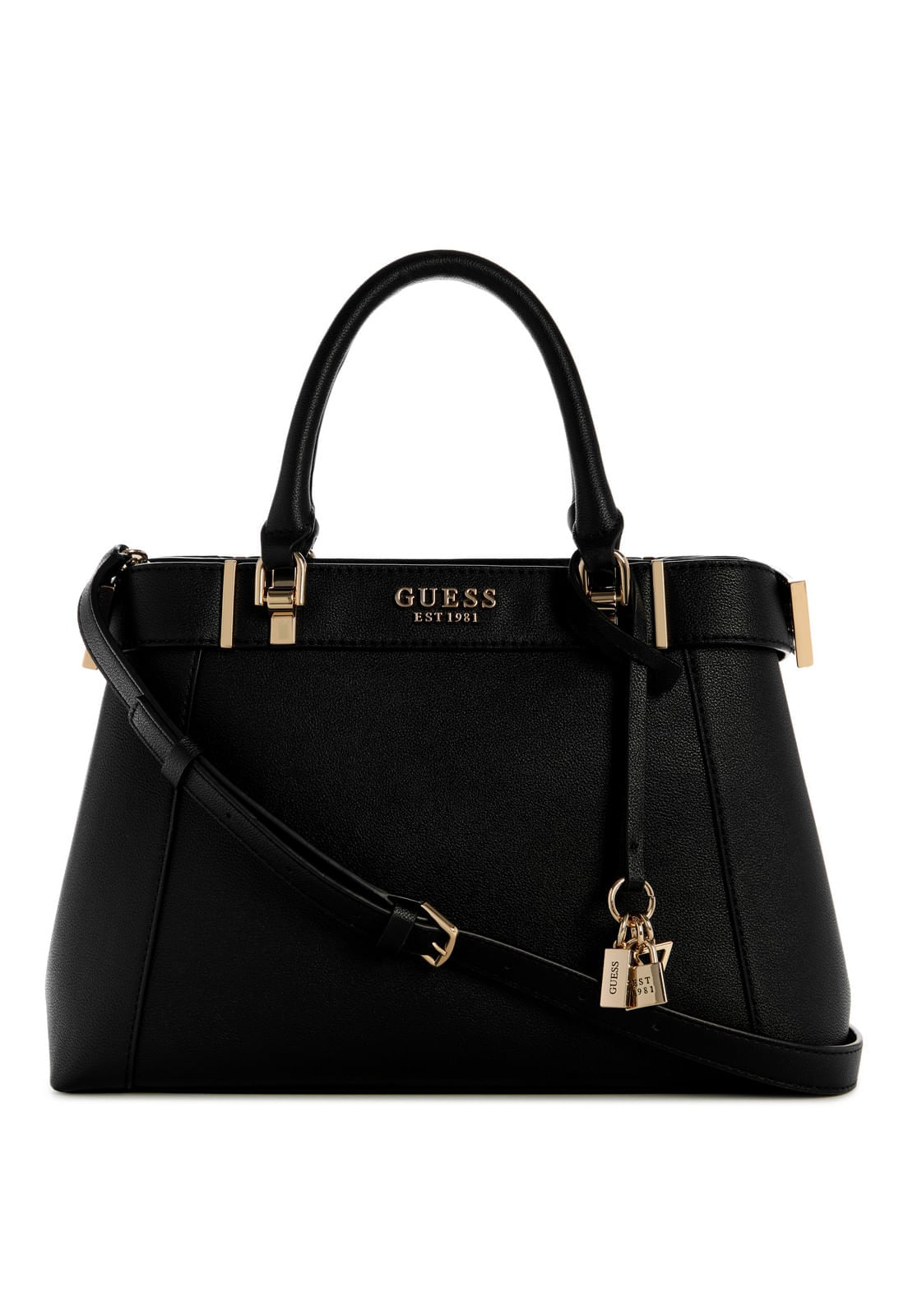 Bolsa Anadela 3 Compartimento Satchel Preto