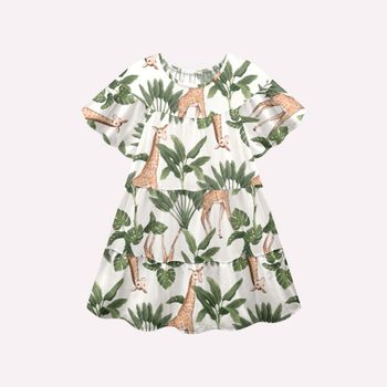 Vestido Infantil Menina Girafa Nanai 4 / Off White