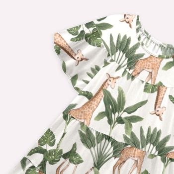 Vestido Infantil Menina Girafa Nanai 4 / Off White