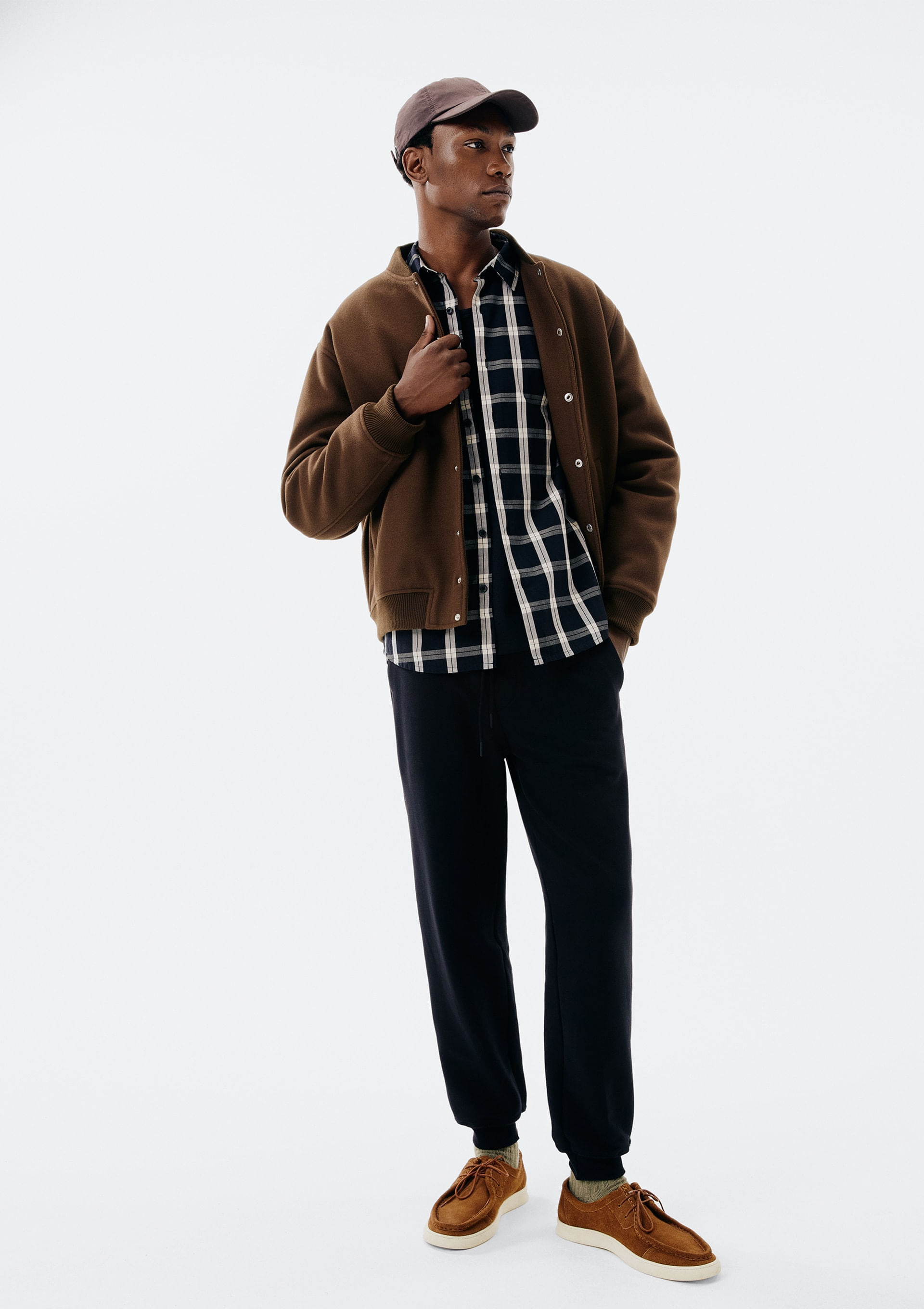 Kit Com 2 Calças Masculinas Jogger em Moletom Peluciado