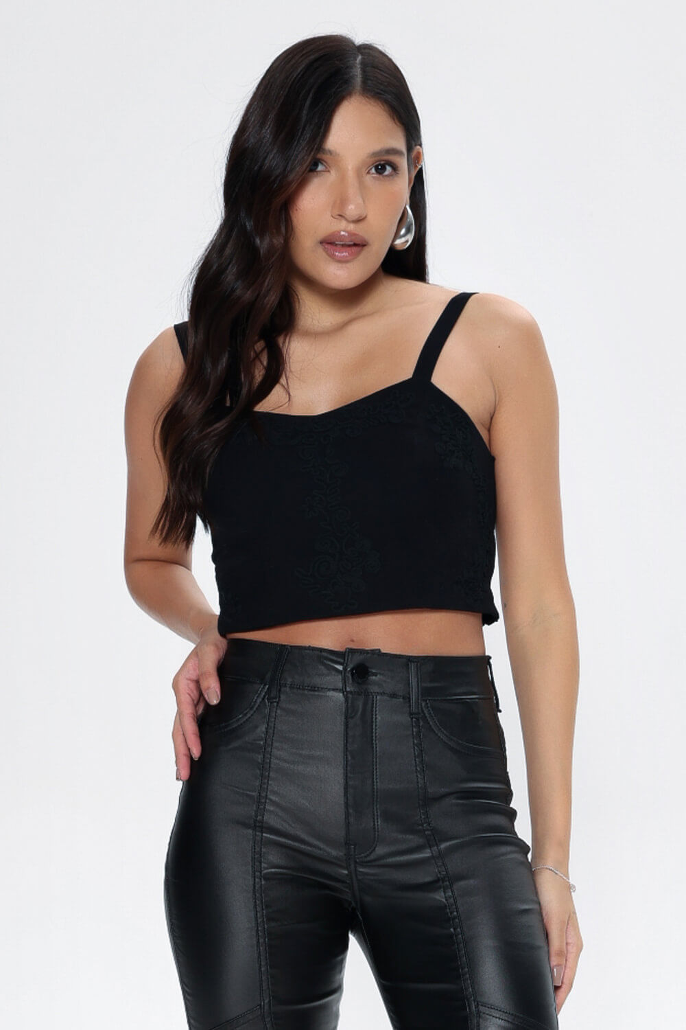 CROPPED COM BORDADO