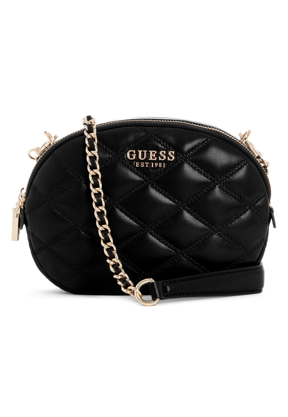 Bolsa Tamsin Double Zip Crossbody Preto