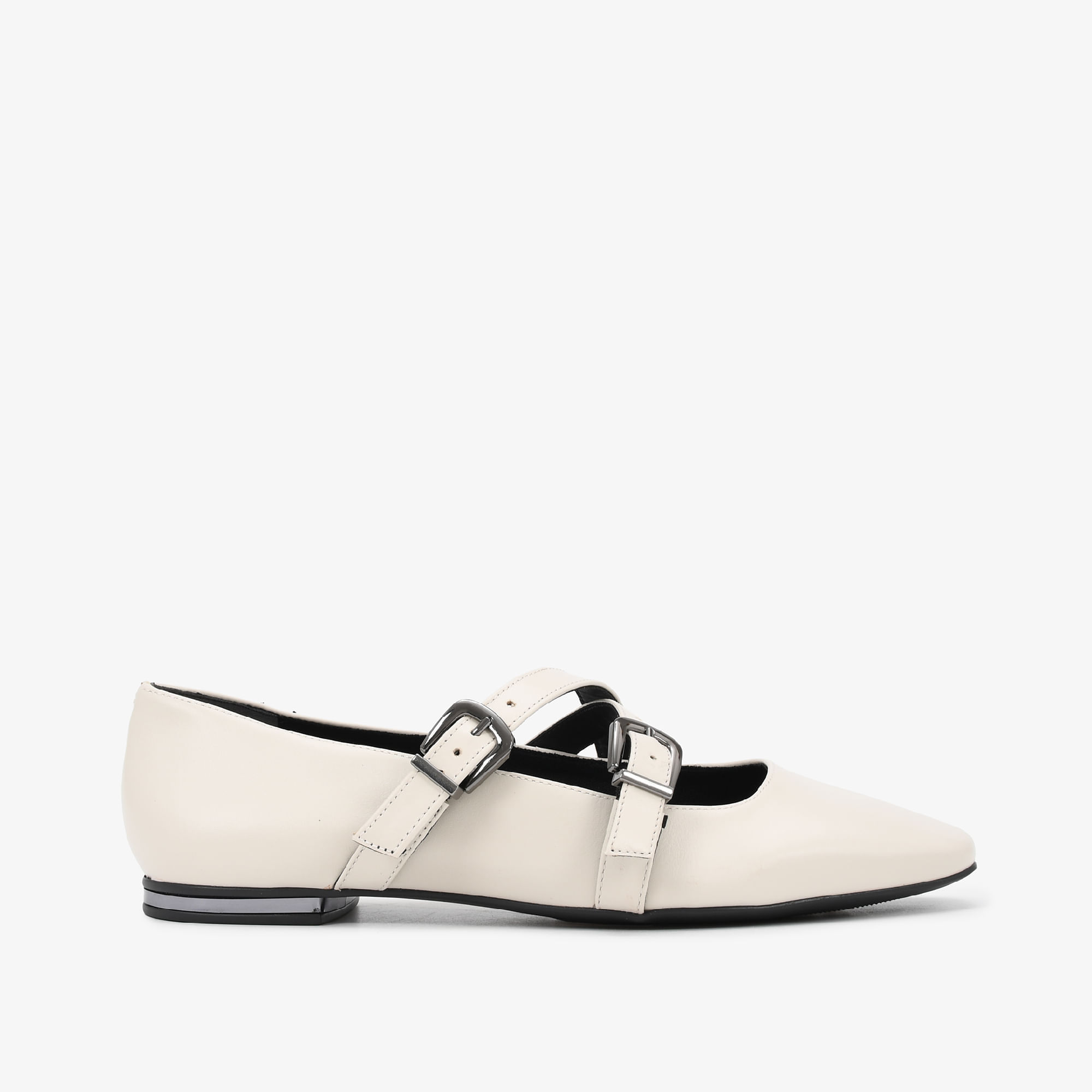 Sapatilha Off White Couro