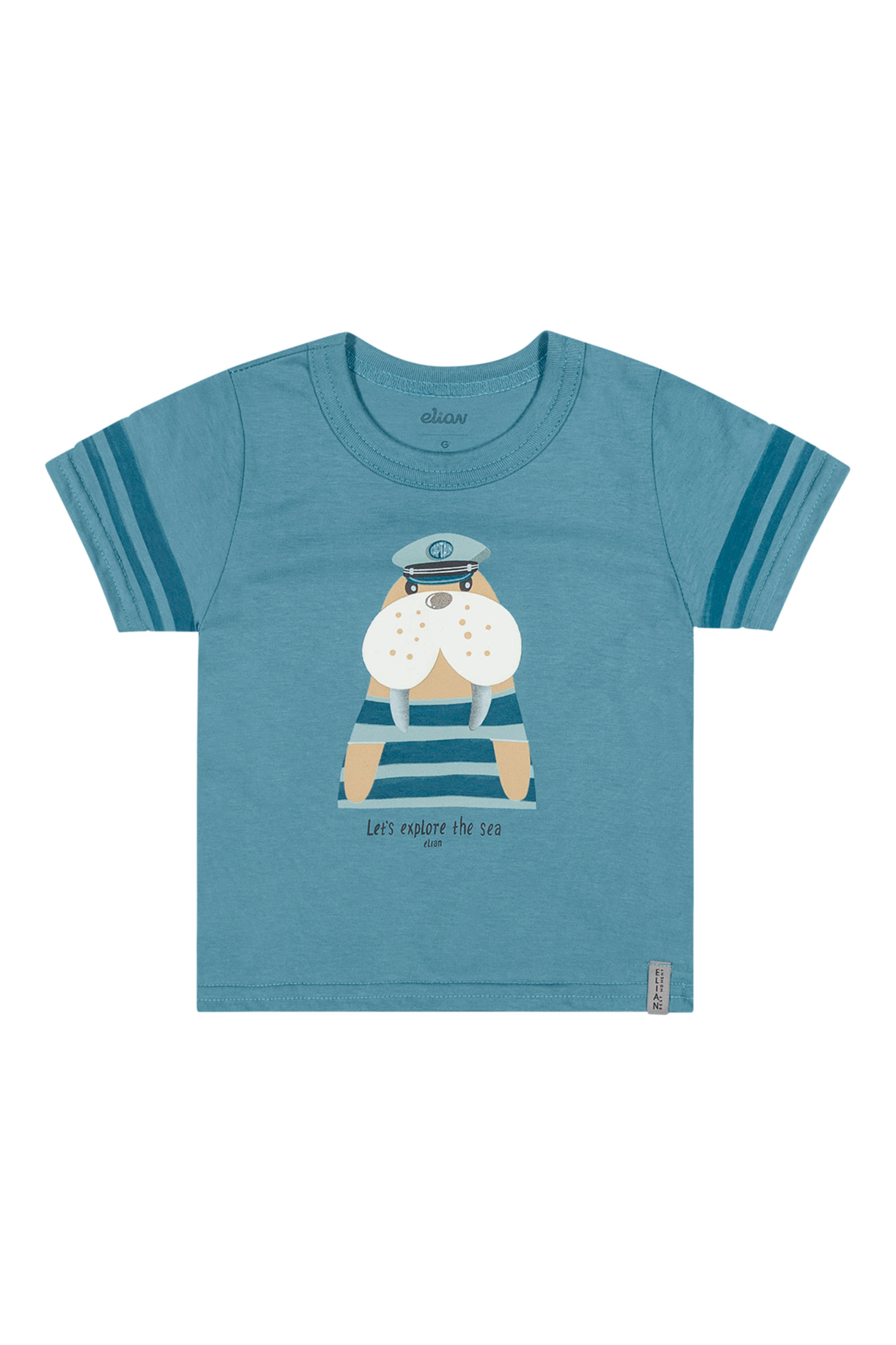 Camiseta Bebê Menino Capitão Elian Verde