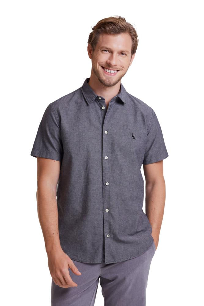 Camisa Mc Pf Oxford Color Reserva