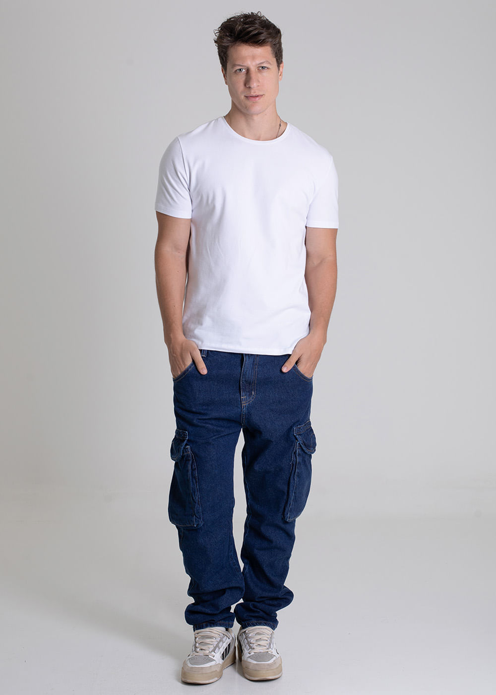 Calça Jeans Sawary Cargo Relaxed - 279686