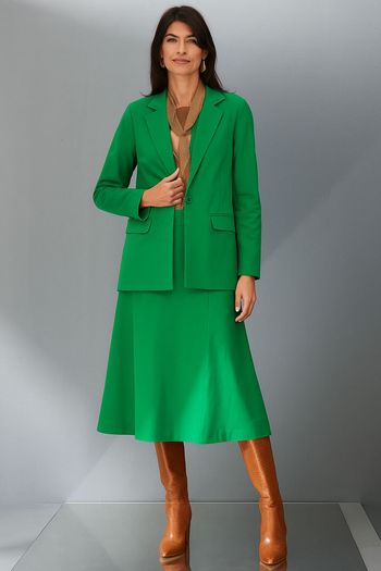 Blazer Feminino Faixa Kefera Smk Verde Médio PP / Verde Médio