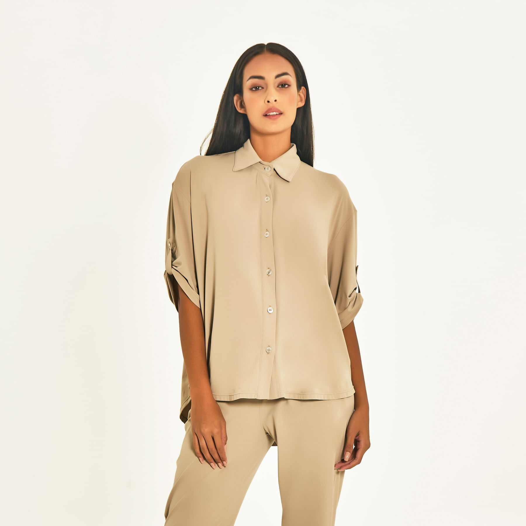 Camisa UV Com Proteção Solar Copa Color Areia