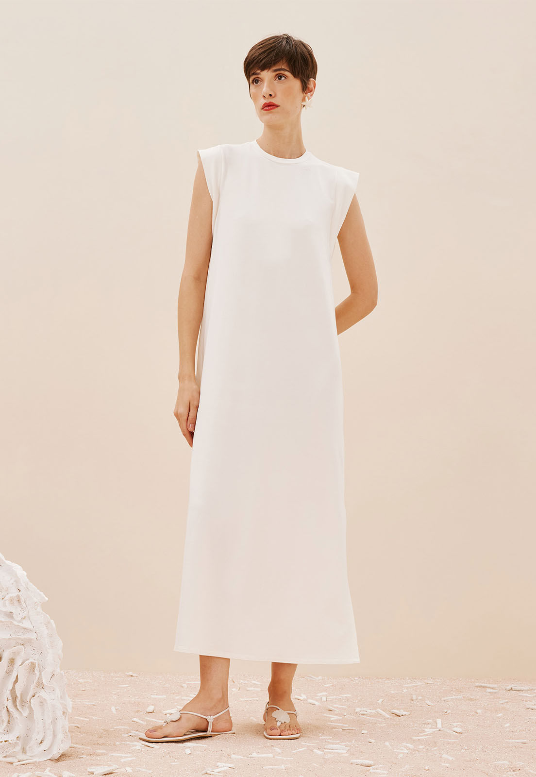Vestido Longo Reto Muscle Tee