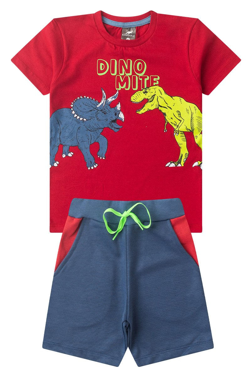 Conjunto Infantil Menino Verão DinoMite Kangulu