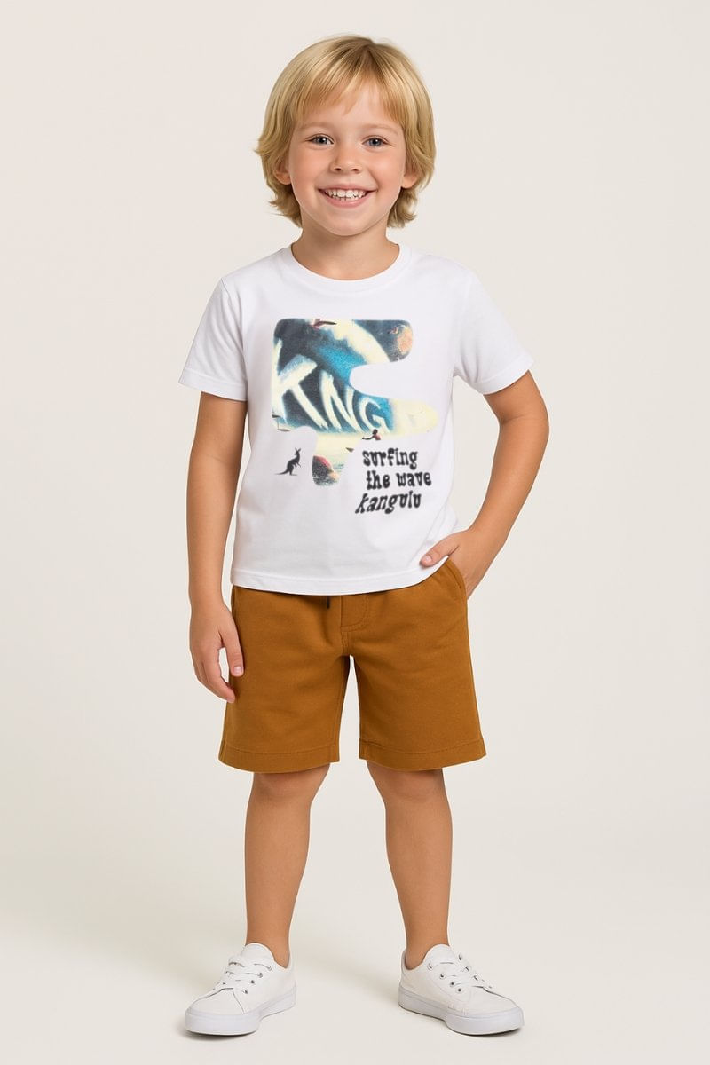 Conjunto Infantil Menino Verão Wave Kangulu