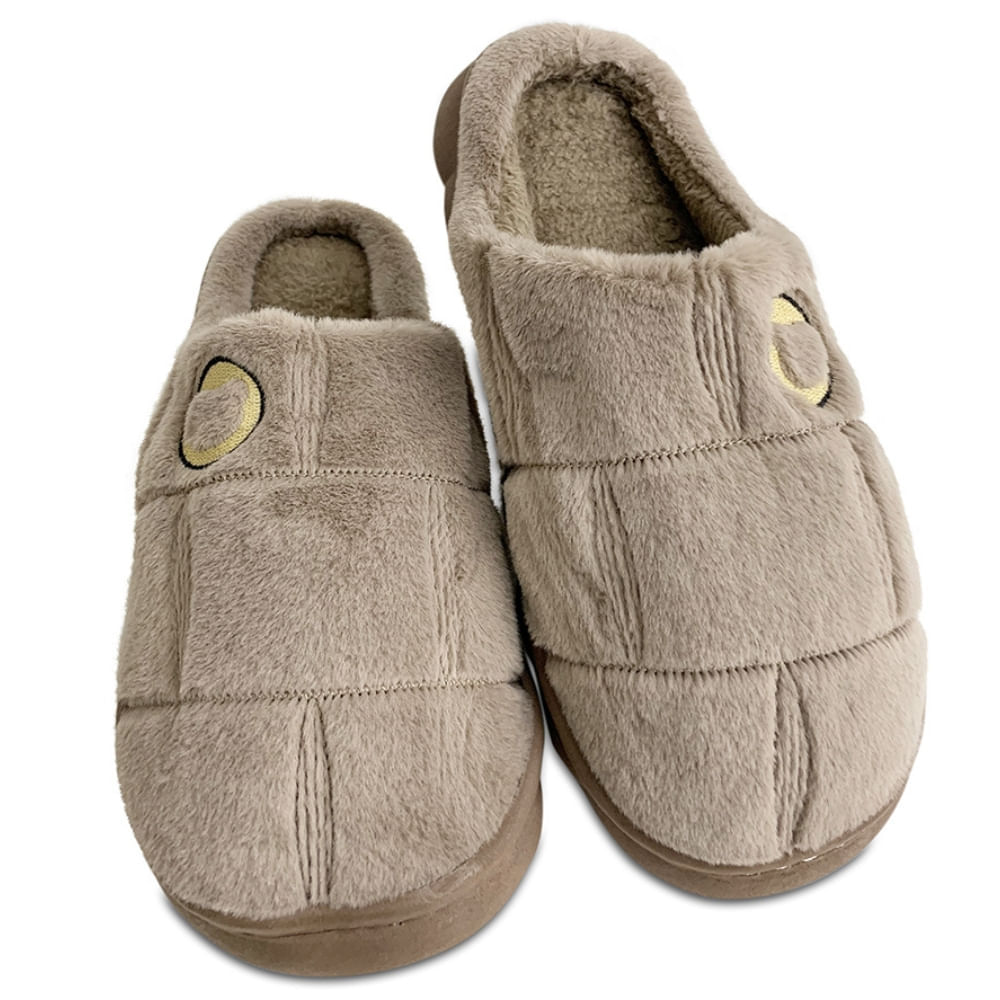 Chinelo Pantufa Masculino Nuvem Isadora Marrom