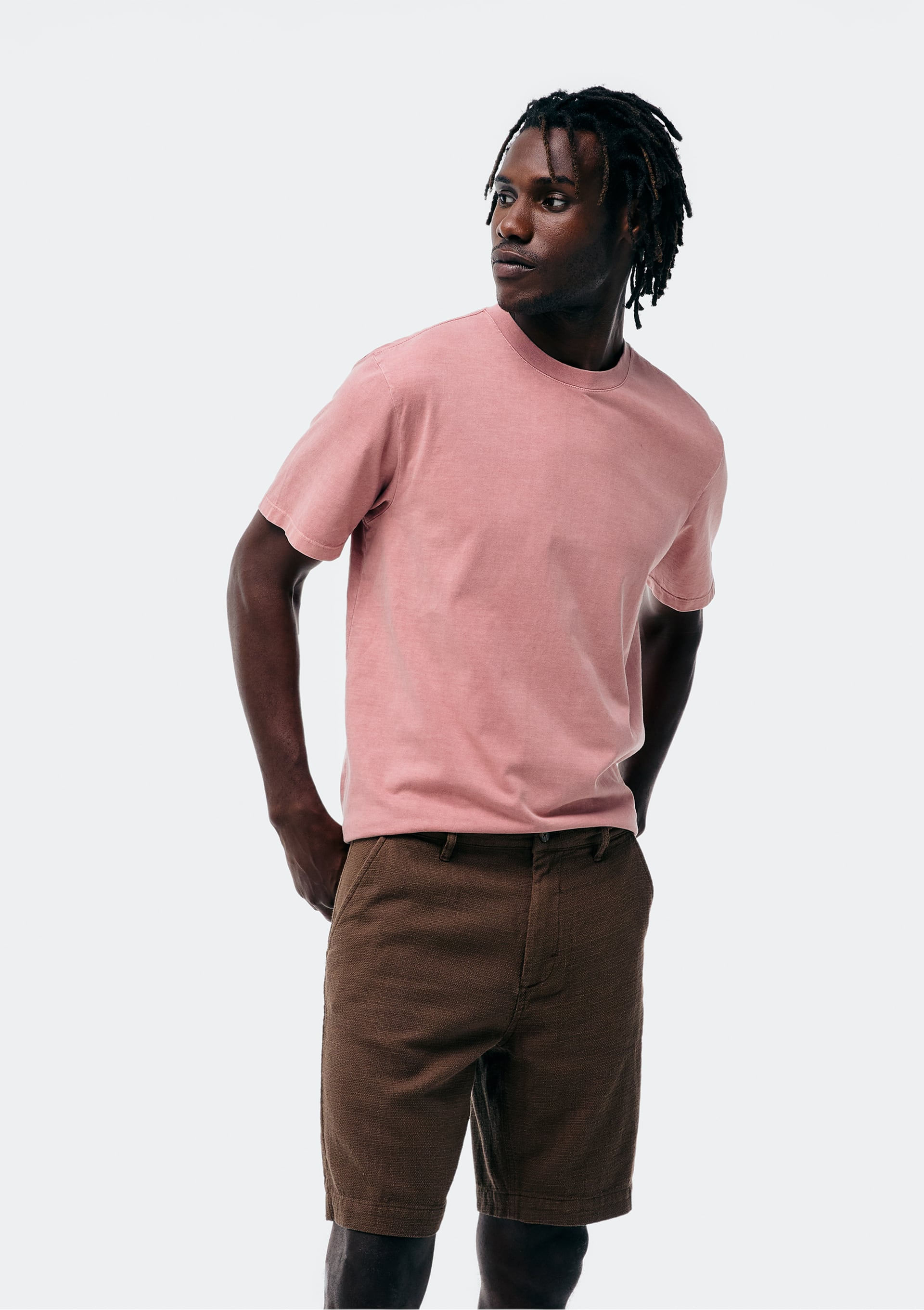 Bermuda Masculina Reta Com Linho
