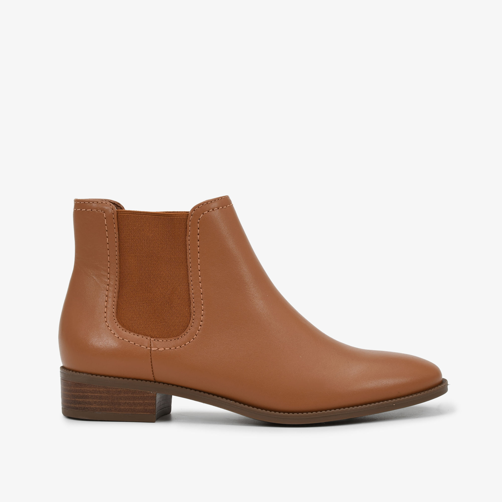 Bota Caramelo Mocca Cano Curto Couro