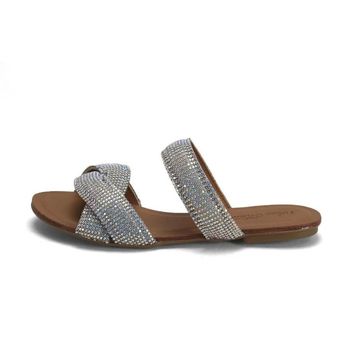 Rasteira Max Tiras Strass Furta Cor Solado Ana Mello 35