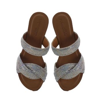 Rasteira Max Tiras Strass Furta Cor Solado Ana Mello 35