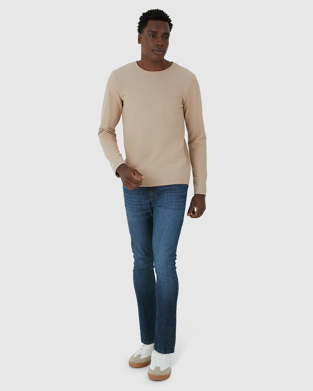 Calça Masculina Skinny Bolso Funcional Em Flex Jeans